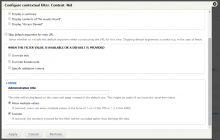 Add contextual filter